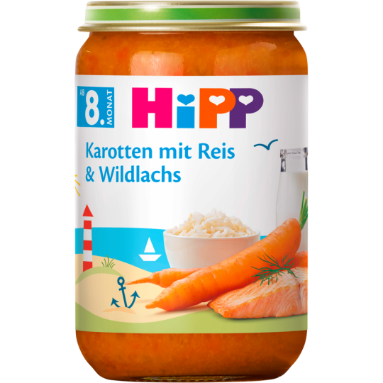 Hipp Karott-Reis-Lachs 220g