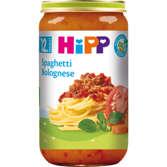 Bio Hipp Menü Spaghetti Bolognese ab dem 12.Monat 250g