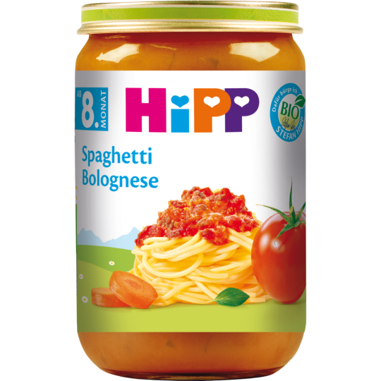 Bio Hipp Menü Spaghetti Bolognese ab dem 8.Monat 220g