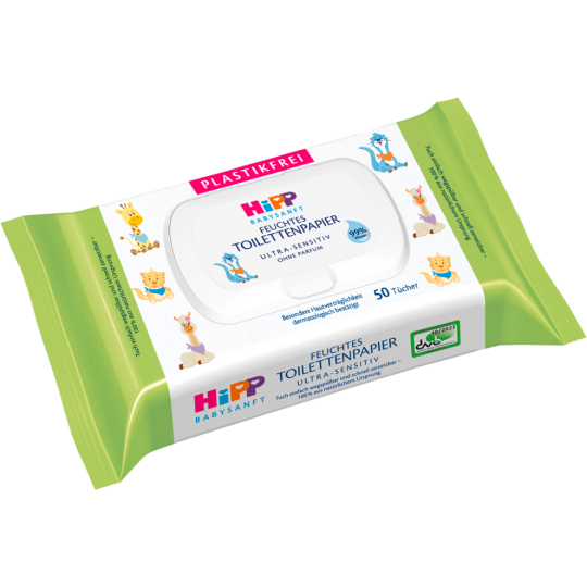 Hipp feuchtes Kindertoilettenpapier 50Blatt