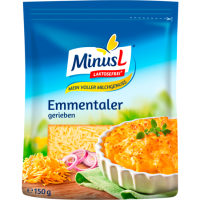 MinusL Emmentaler gerieben 45% Fett i.Tr.150g