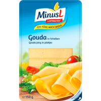 MinusL Gouda in Scheiben 48% Fett i.Tr.150g
