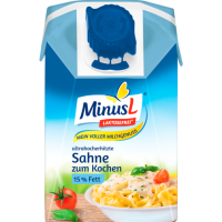 MinusL Sahne zum Kochen 15% 200g