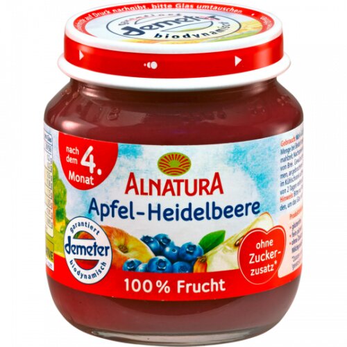 Bio Alnatura Apfel Heidelbeere125g