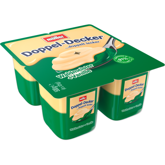 Müller Doppeldecker Waldmeister & Vanillesosse 4er 125g
