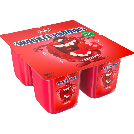 Müller Wackelpudding Himbeer 4x125g