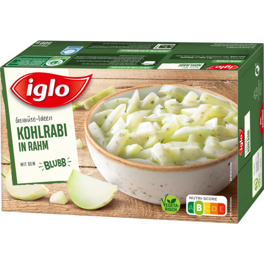 Iglo Rahm Gemüse Kohlrabi 500g