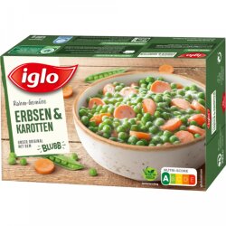 Iglo Rahm Gemüse Erbsen & Karotten 480g