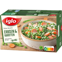 Iglo Rahm Gemüse Erbsen & Karotten 480g
