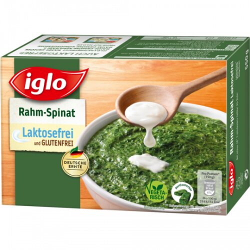 Iglo Rahm-Spinat lactosefrei 550g