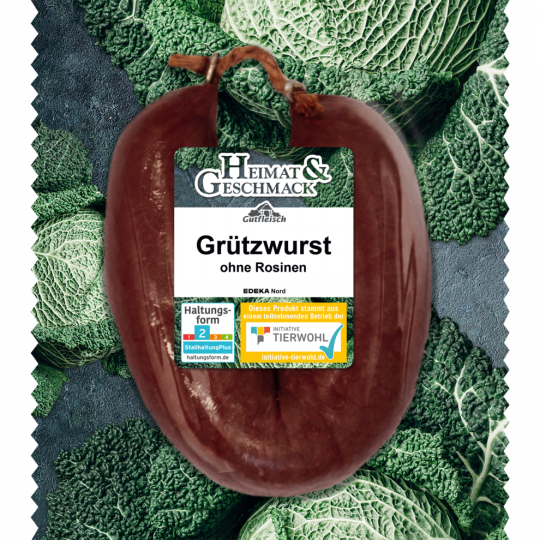 Gutfleisch Grützwurst ohne Rosinen 250g