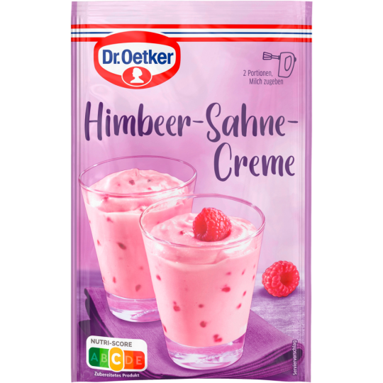 Dr.Oetker Himbeer Sahne Creme für 250ml 62g