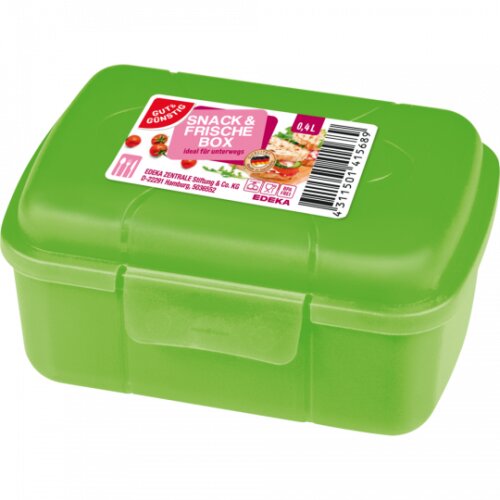 Gut & Günstig Snackbox grau,grün,blau,o. bromb 0,4l