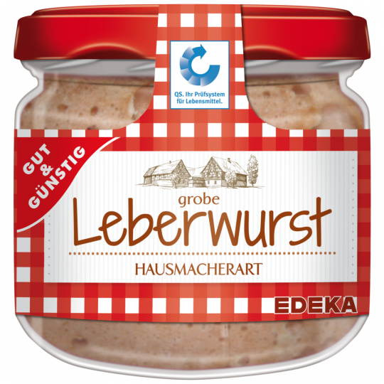 Gut & Günstig grobe Leberwurst Hausmacherart 250g