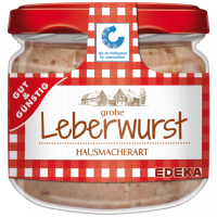 Gut & Günstig grobe Leberwurst Hausmacherart 250g