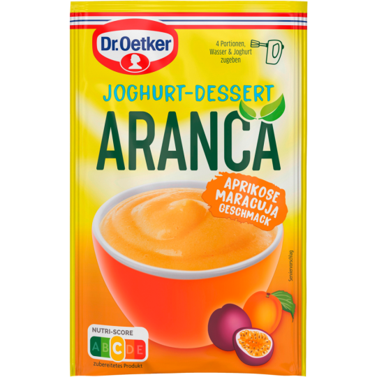 Dr.Oetker Aranca Joghurt Dessert Aprikose Maracuja