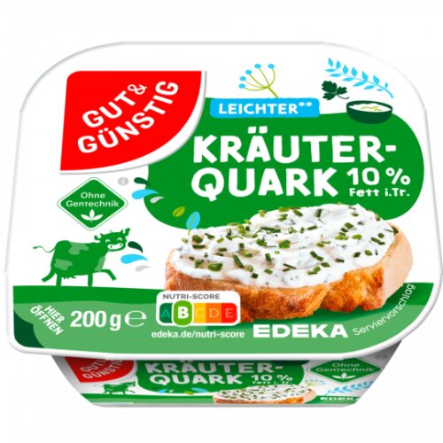 Gut & Günstig Kräuterquark leicht 10% Fett 200g