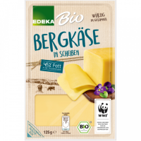 EDEKA Bio Bergbauern Bergkäse Scheiben 45% 125g