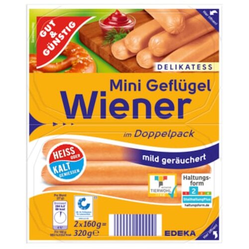 Gut & Günstig Mini Wiener Geflügel 320g