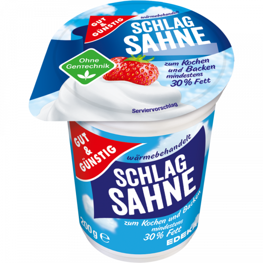 Gut & Günstig Schlagsahne 30% 200g VLOG