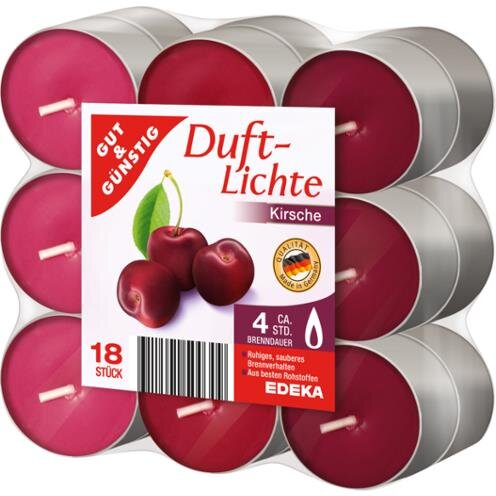 Gut & Günstig Duftlichte Kirsche 18er