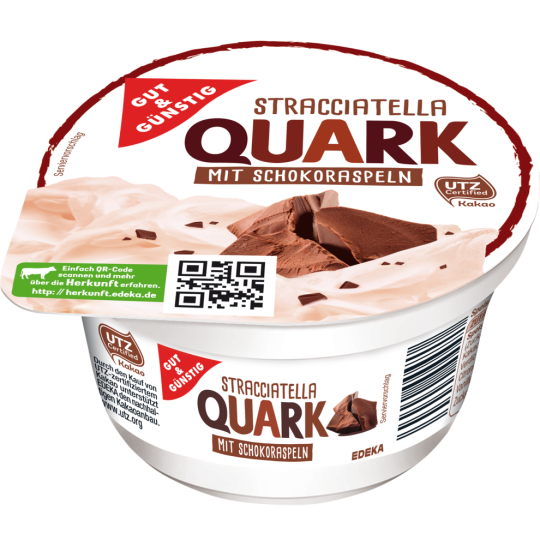 Gut & Günstig Fruchtquark mit Schokoraspeln Stracciatella 200g