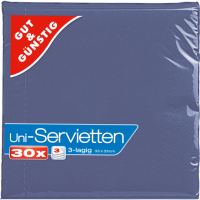 Gut & Günstig Servietten Dunkelblau 30er