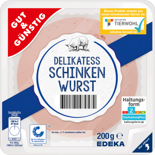 Gut & Günstig Schinkenwurst 200g