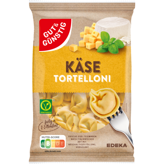 Gut & Günstig frische Pasta Käse Tortelloni 400g