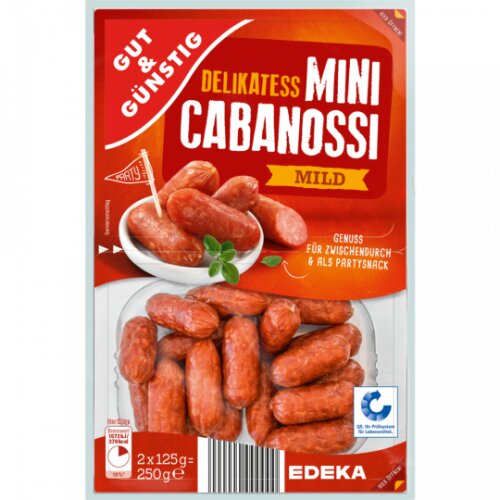 Gut & Günstig Mini Cabanossi mild 250g