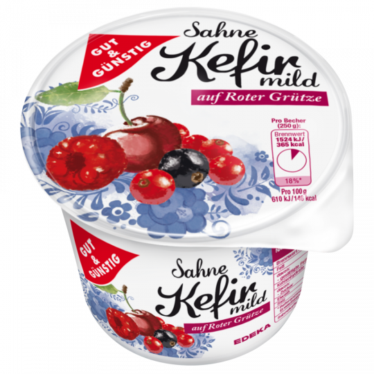 Gut & Günstig Sahne-Kefir rote Grütze 250g