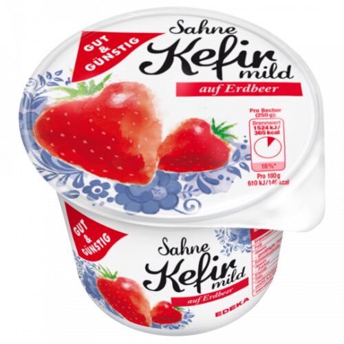 Gut & Günstig Sahne-Kefir Erdbeer 250g