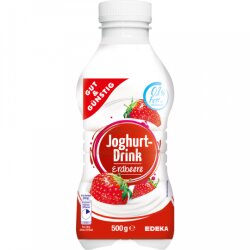 Gut & Günstig Joghurtdrink 0,1% Fett Erdbeere 500g
