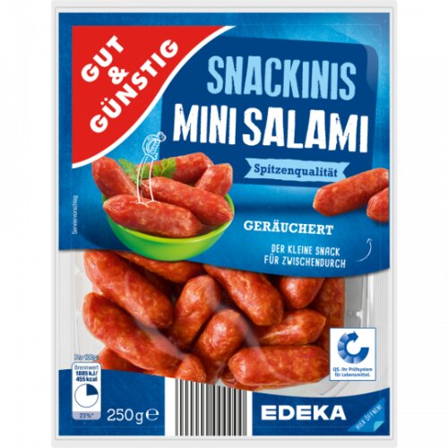 Gut & Günstig Snackinis Mini-Salami 250g