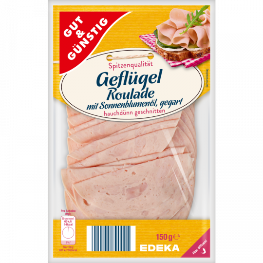 Gut & Günstig Geflügelroulade hauch 150g