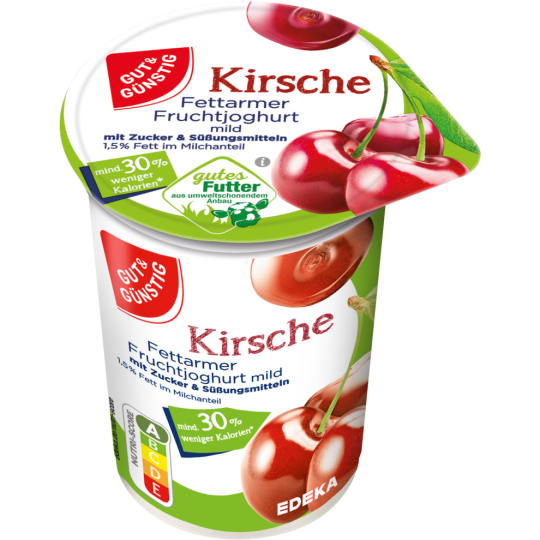 Gut & Günstig Joghurt 1,5% Kirsche 250g