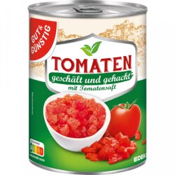 Gut & Günstig Tomaten gehackt in Tomatensaft 400g