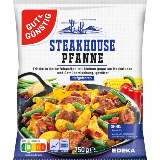 Gut & Günstig Steakhouse-Pfanne 750g