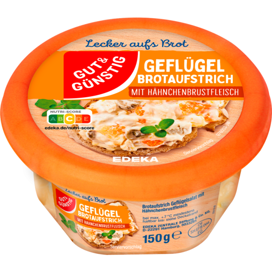 Gut & Günstig Brotaufstr.Gefluegel 150g