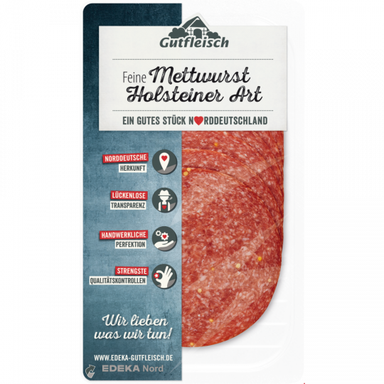 Gutfleisch Holsteiner Mettwurst fein 80g