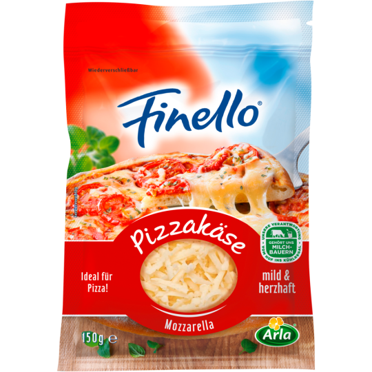 Arla Finello Pizzakäse 40% Fett i.Tr. 150G