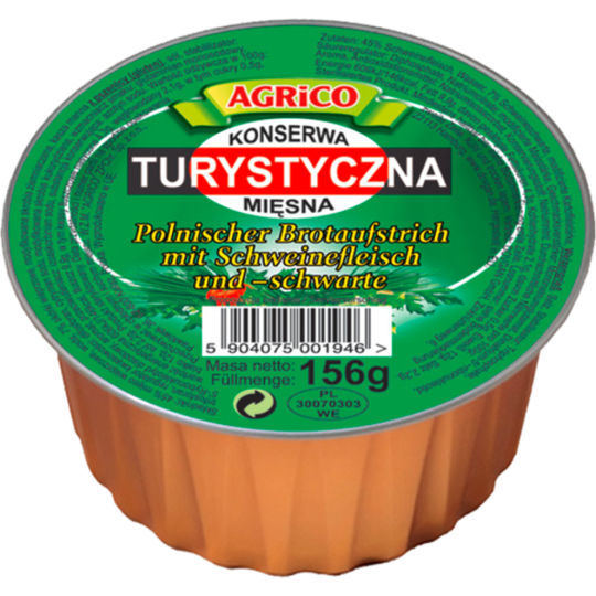 Agrico Polnischer Brotaufstrich Konserva turystyczna 156g