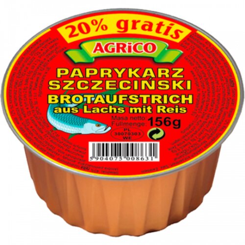 Agrico Brotaufstrich Paprykarz szczecinsk 156g