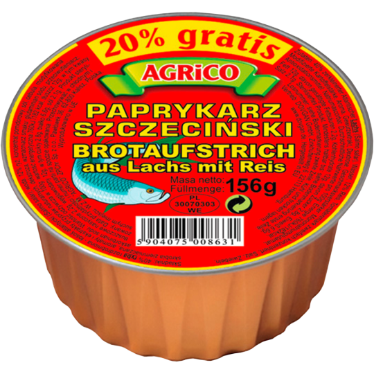 Agrico Brotaufstrich Paprykarz szczecinsk 156g