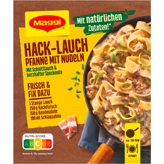 Maggi Fix Hack Lauch Pfanne mit Nudeln 42g