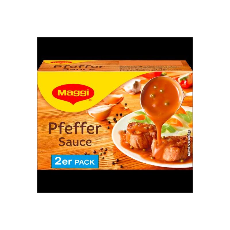 Molho De Pimenta Maggi Alemão - Pfefferrahmsosse 22g, Cremoso Para Carnes