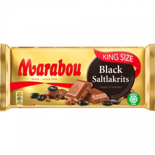 Marabou Tafel Vollmilchschokolade mit Salzlakritz 220g