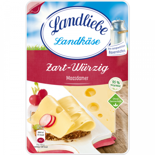 Landliebe Landkäse zart-würzig 45% Vollfesttstufe 150g