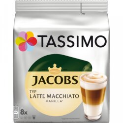 Tassimo Jacobs Kaffee Latte Macchiato Vanilla 8+8ST 268g