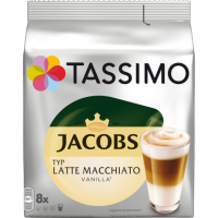Tassimo Jacobs Kaffee Latte Macchiato Vanilla 8+8ST 268g